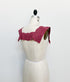 Dark Pink Cotton Applique Front and Back